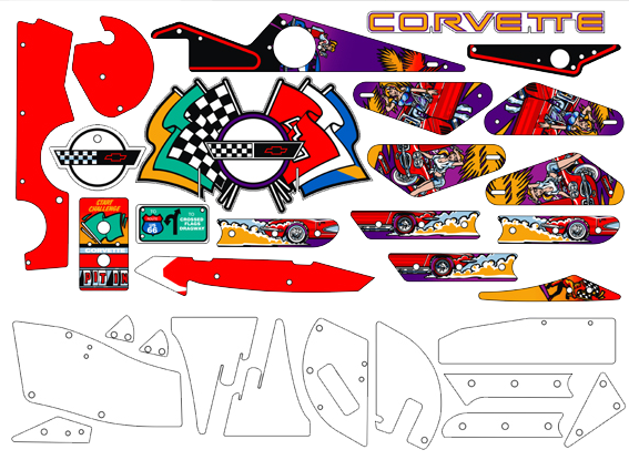 Corvette Plastic Set
