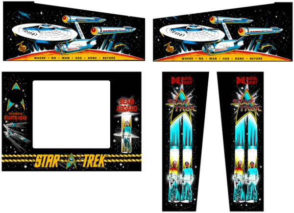 Star Trek Cabinet Decals (Next Gen)
