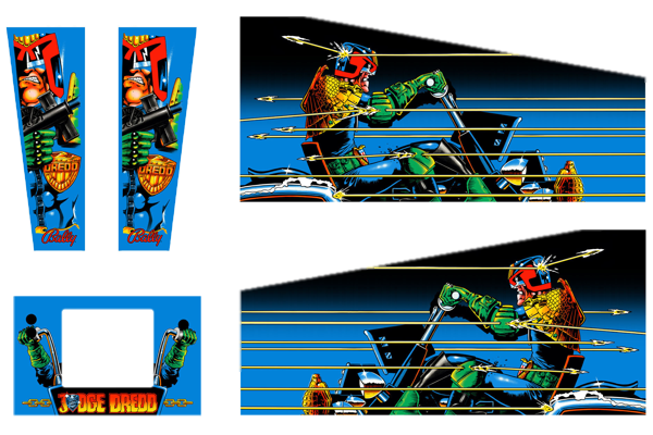 Judge Dredd Cabinet Decals (Next Gen)