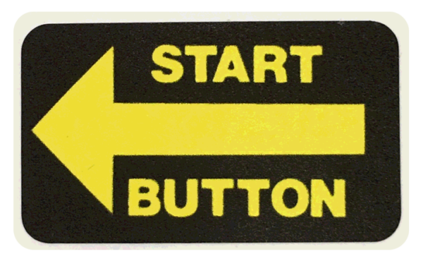 Taxi Start Button Decal