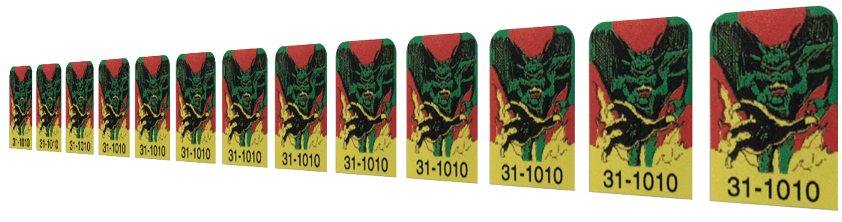 Solar Fire Target Decals Laminated