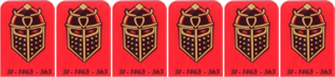 Black Knight 2000 Target Decals Laminated 31-1463-563