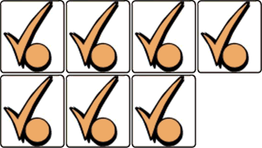 Checkpoint Target Decal Set Laminated