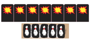 The Flintstones Bowling/Star Target Decals Laminated