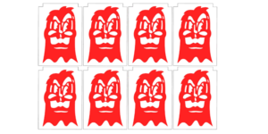 Mr & Mrs Pac Man Target Decals