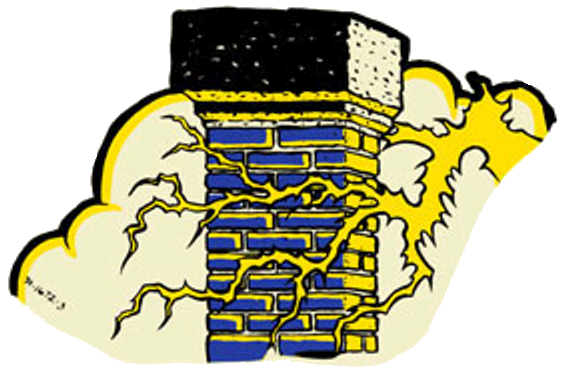 Addams Family Cloud Chimney Topper Decal