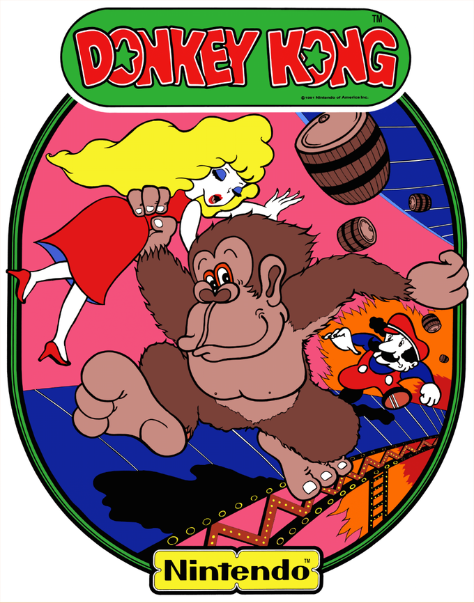 Donkey Kong Side Art Decals
