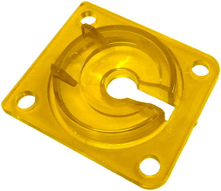 Transparent Yellow Eject Hole Plastic