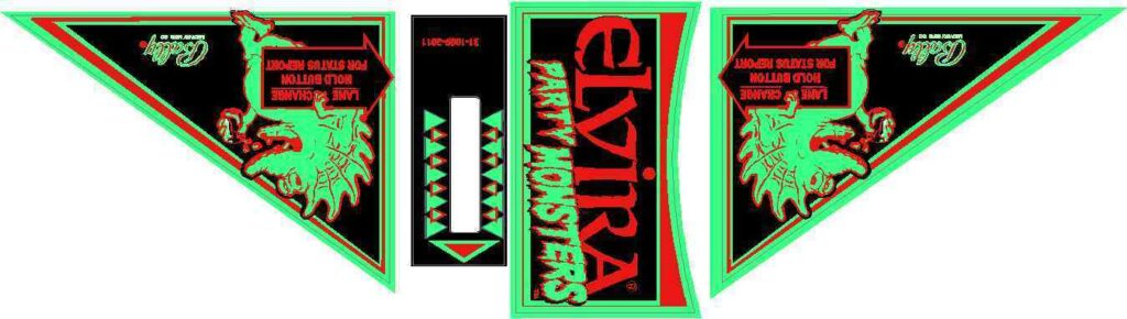 Elvira and the Party Monsters Apron Decal Set