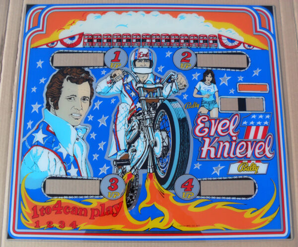 Evel Knievel Backglass