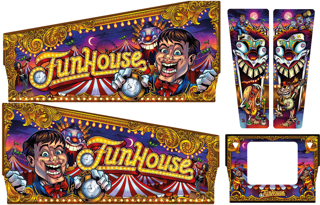 Funhouse Remake LE Cabinet Decal Set - Image 1