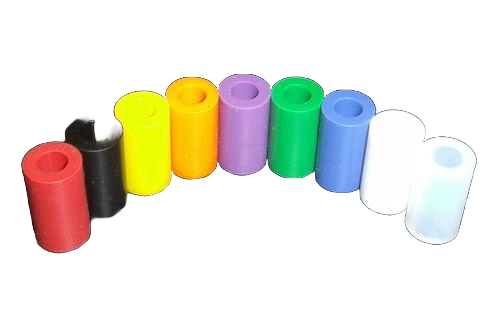 Silicone Rubber Sleeve Blue 7/8 Inch - Image 1