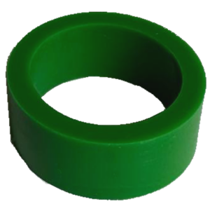 Flipper Rubber Silicone Small Green 1 x 1/2 x 5/32