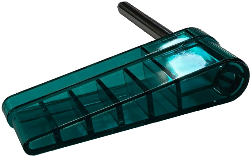 Williams Flipper Transparent Teal/Green Bat - Image 1