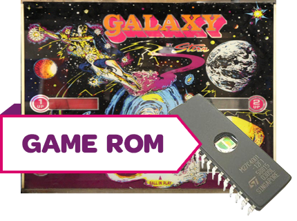 Galaxy CPU Game Rom Set 7-Digit Bootleg - Image 1