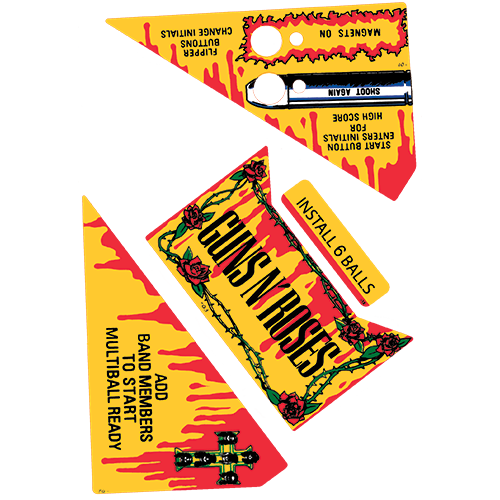 Guns N' Roses Apron Decal Set - Image 1