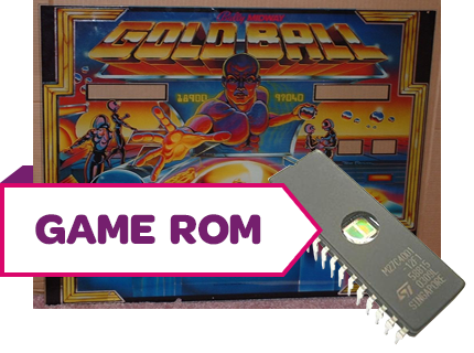 Gold Ball CPU Game Rom Set (7-Digit Bootleg) - Image 1