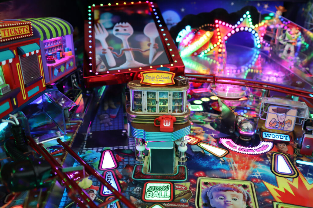 Toy Story 4 Sculpted Interactive Curio Cabinet by The Art of Pinball