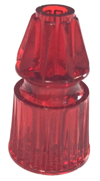 Star Post Transparent Red