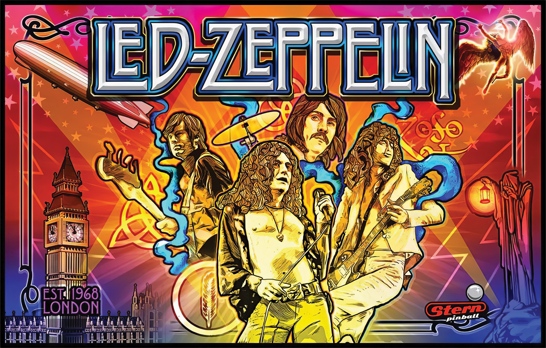 Batman Led Zeppelin Led Zeppelin Alternate Translite - Ministry of Pinball