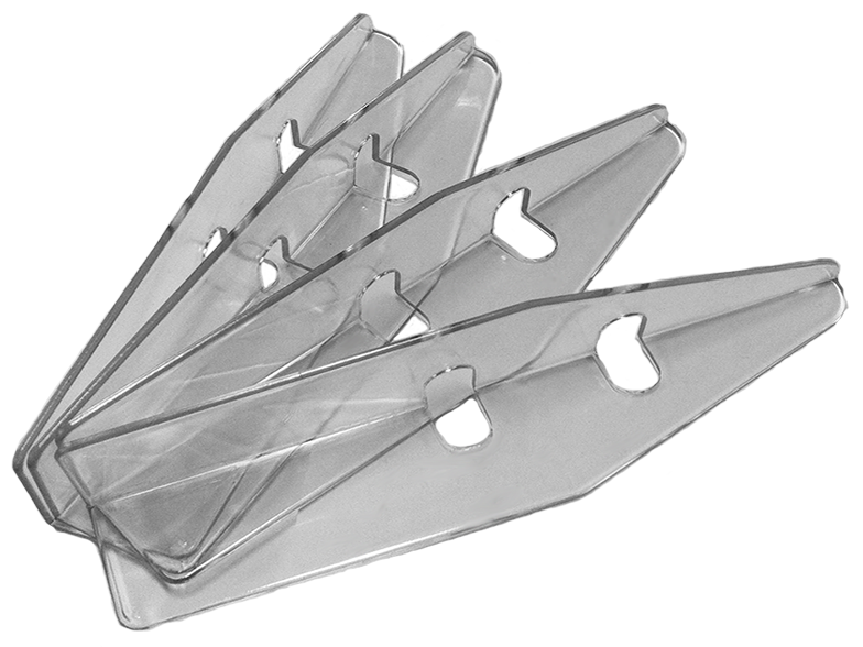 Cabinet Protectors 4 Piece Set Clear