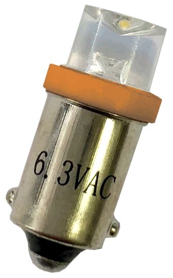 #44 Clear Concave Top LED Amber