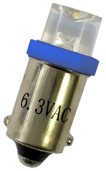 #44 Clear Concave Top LED Blue