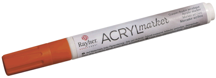 Acryl Marker Large Orange - Image 1