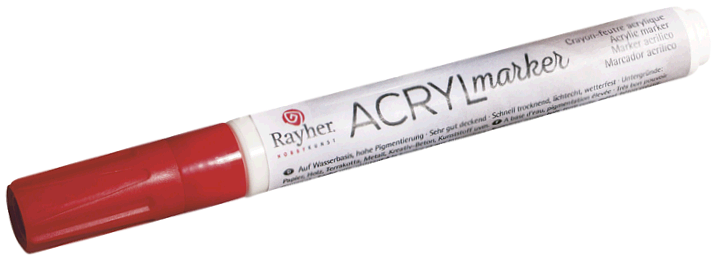 Acryl Marker Large Red - Image 1