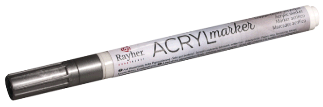 Acryl Marker Small Silver - Image 1