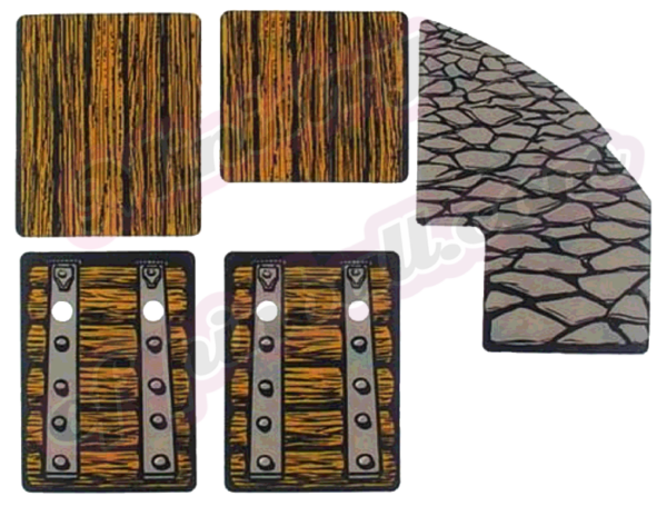 Medieval Madness Castle Gate Decals Set