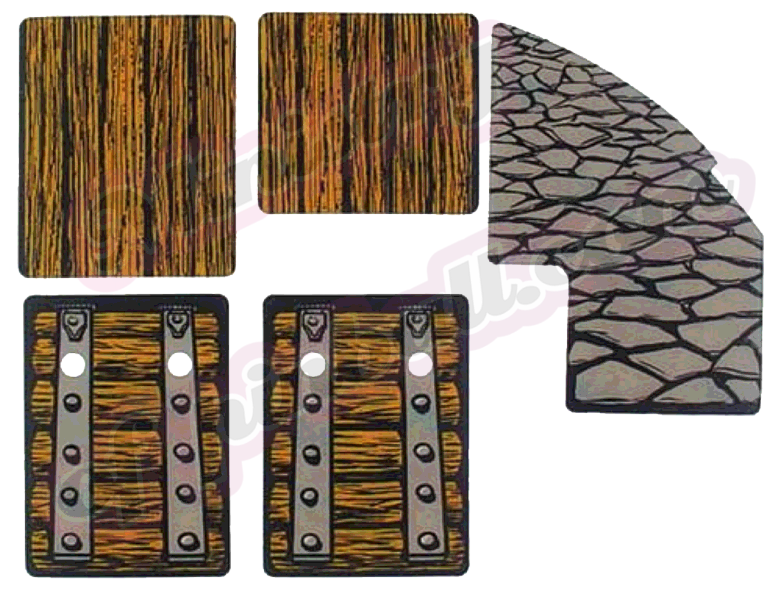 Medieval Madness Castle Gate Decals Set - Image 1