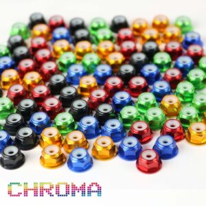Chroma Green Anodized #6-32 Lock Nuts - Image 7