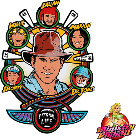 Indiana Jones Playfield Overlay