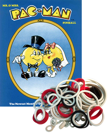 Mr. & Mrs. Pac-Man Pinball Rubber Set