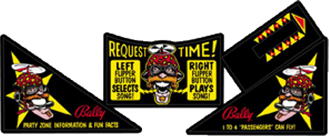 Party Zone Apron Decal Set