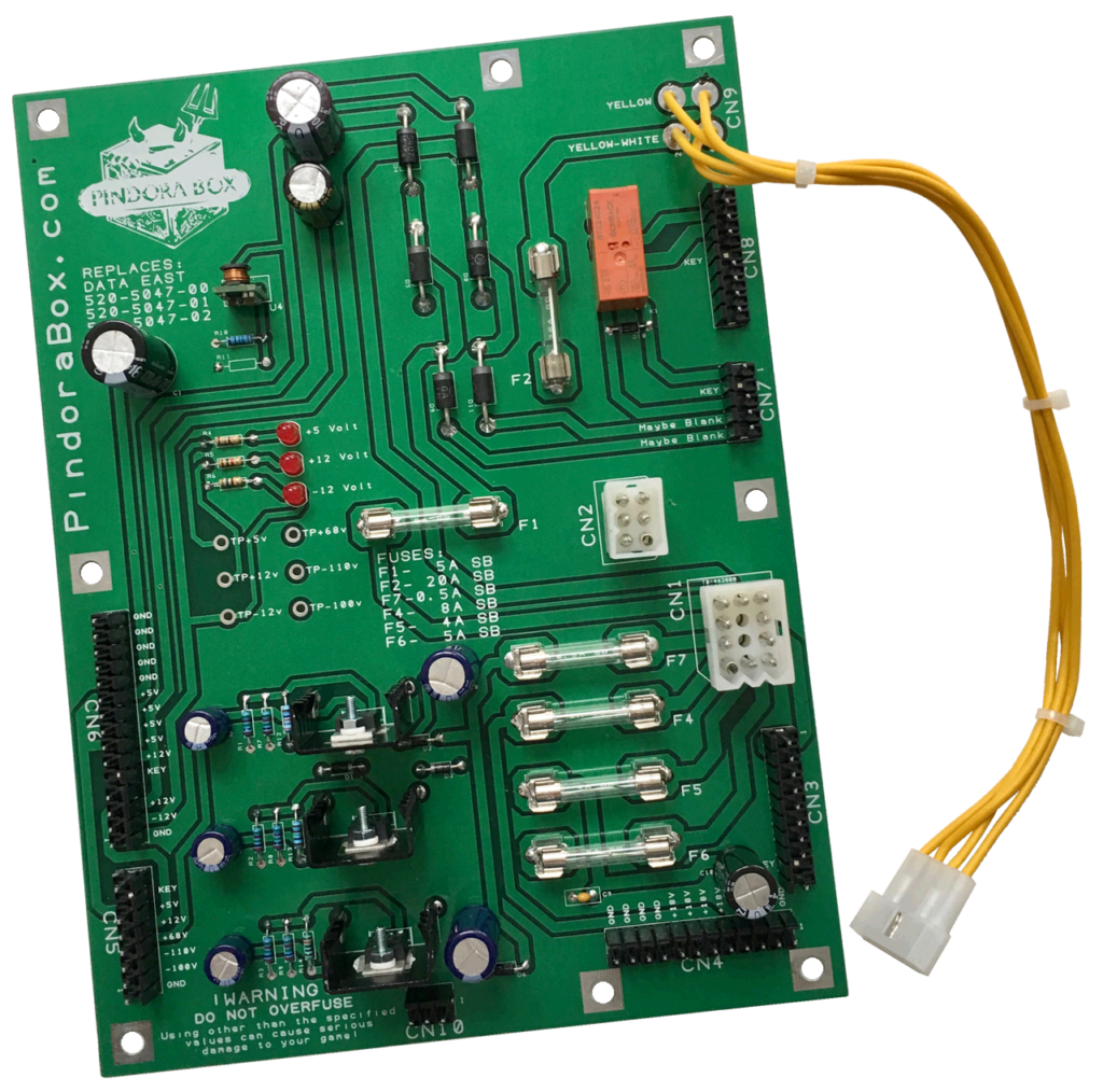 Data East Power Supply Board 520-5047-00