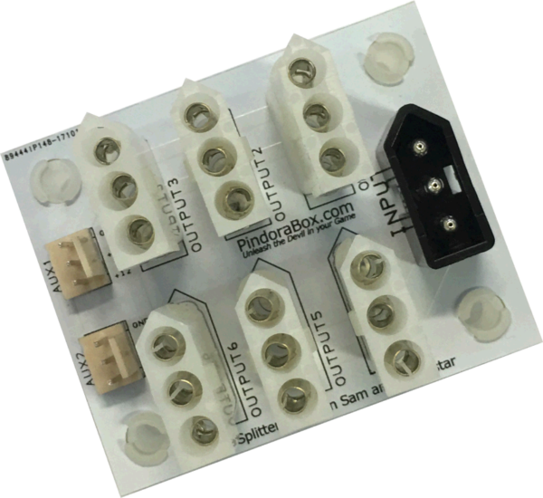 PindoraBox 8-Way Power Splitter For Stern SAM and Whitestar Games