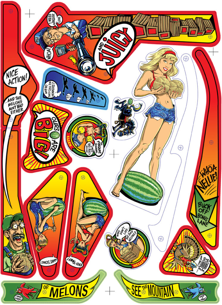 Whoa Nellie Big Juicy Melons Plastic set