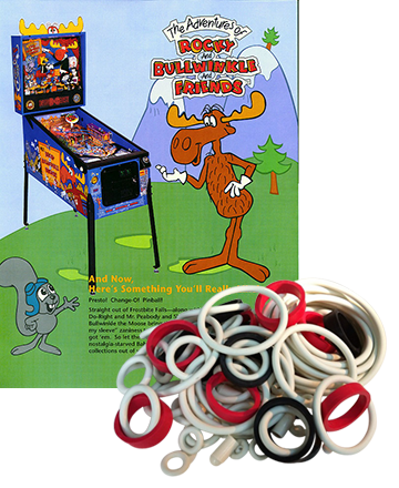 Adventures of Rocky and Bullwinkle and Friends Rubber Set - Image 1