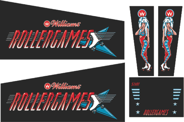 Rollergames Cabinet Decals (Next Gen)