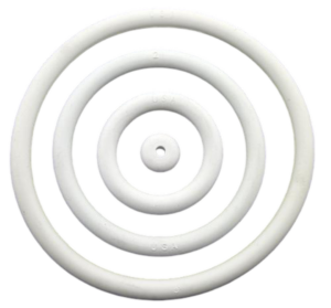 1-1/4 Inch White Rubber Ring