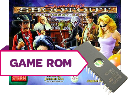 Sharkey's Shootout Game/Display Rom Set (French) - Image 1