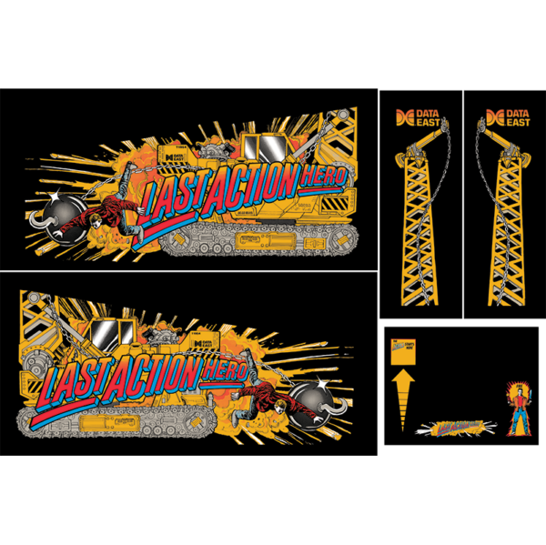 Last Action Hero Cabinet Decals