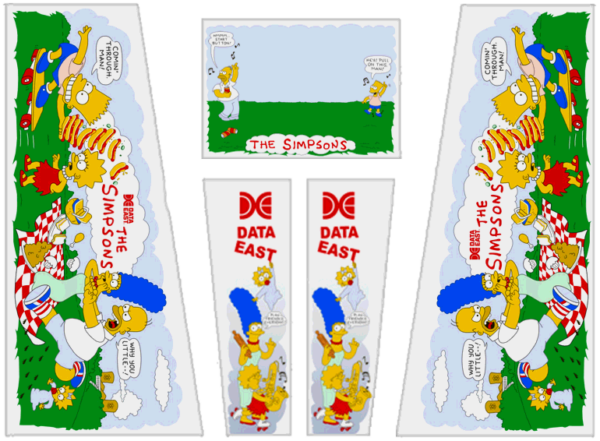 The Simpsons Cabinet Decals
