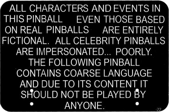 South Park Adult Warning Topper Plate