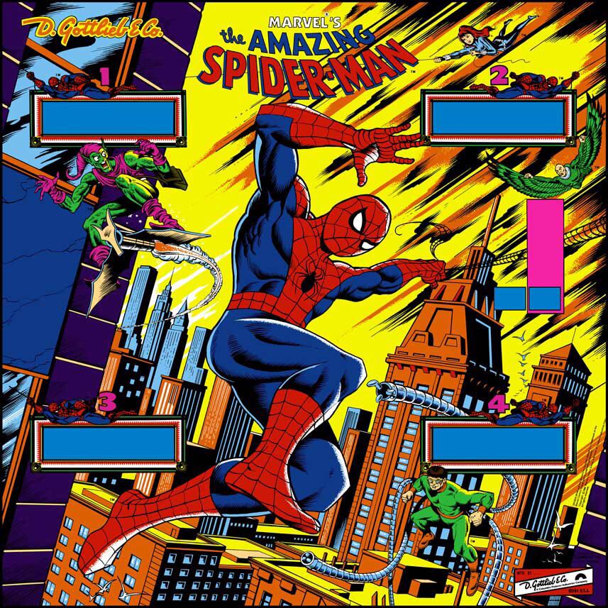 The Amazing Spider-Man Backglass