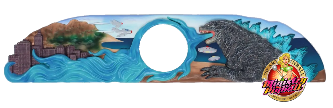 Godzilla Sculpted Action Button V2 by The Art of Pinball - Image 1
