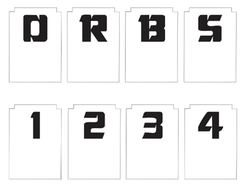 Centaur Target Decals laminated - Image 1