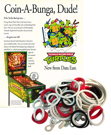 Teenage Mutant Ninja Turtles Rubber Set - Image 1